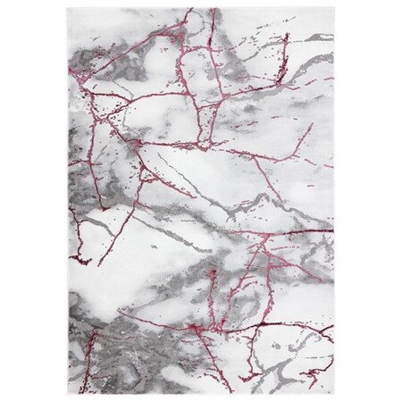 Safavieh 2 ft. -7 in. x 5 ft. Craft Contemporary Rectangle Rug Grey & Wine CFT877S-3